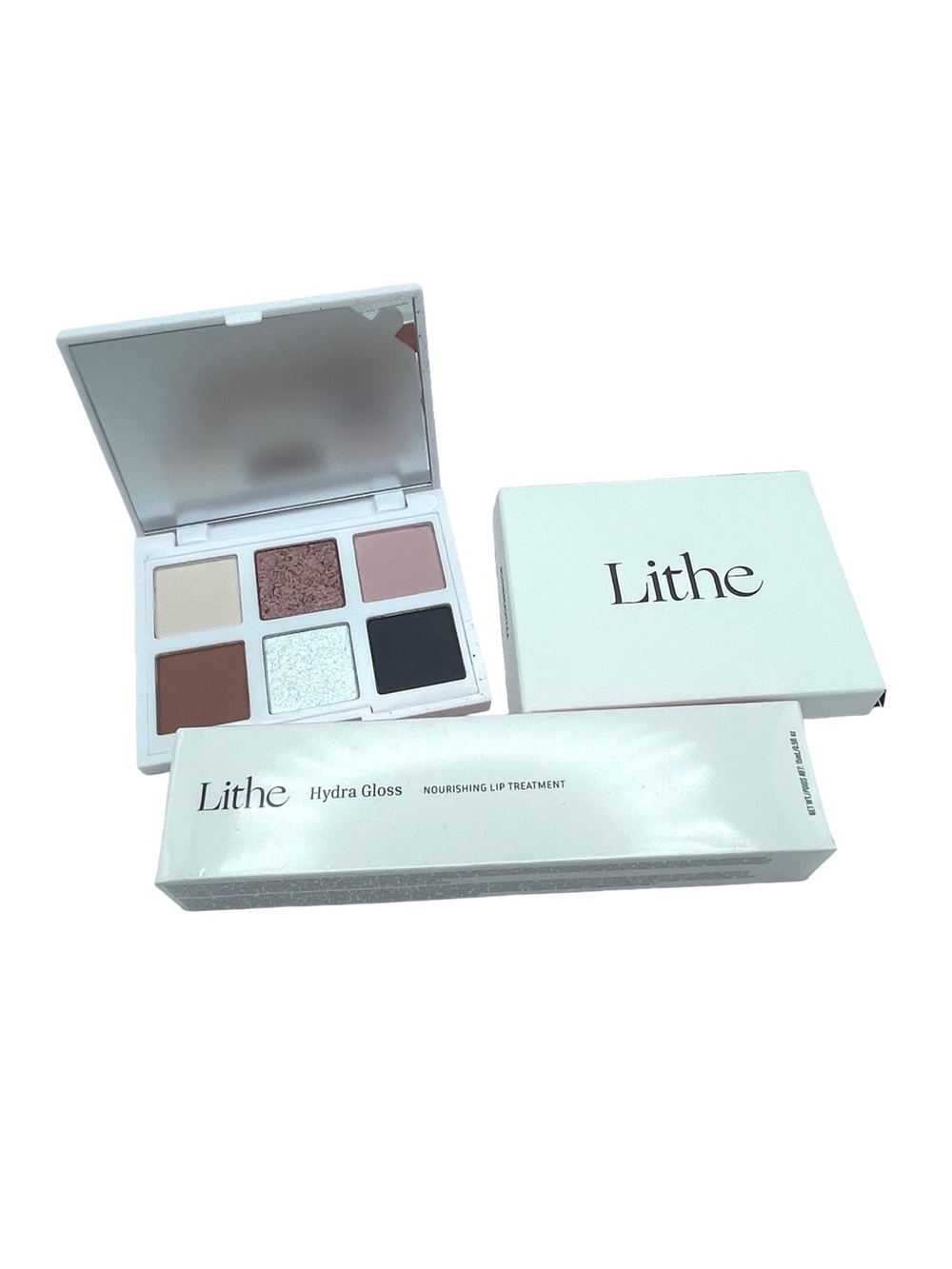 Lithe Neutral Eyeshadow Palette & Lithe Hydra Gloss Nourishing Lip Treatment